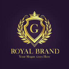 Luxury Gold Monogram Logo - Letter G