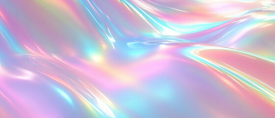 Light holographic prism background with empty center for futuristic designs and banners
