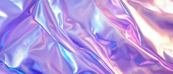 Fototapeta premium Light reflecting on smooth mermaid skin texture with a shiny central banner for design purposes