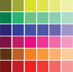 colour palette vectors