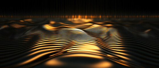 Ripples of light create dynamic geometric patterns in modern abstract art