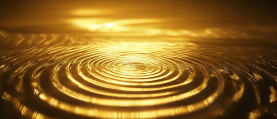 Naklejka premium Ripples of light create a glowing effect on a digital surface in modern design