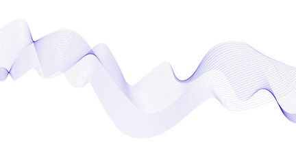 Abstract colorful wave element for design. Digital frequency track equalizer. Stylized line art background. Vector illustration. Wave with lines created using blend tool. Curved wavy line, smooth, 