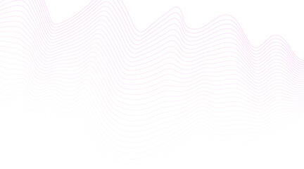 Abstract colorful wave element for design. Digital frequency track equalizer. Stylized line art background. Vector illustration. Wave with lines created using blend tool. Curved wavy line, smooth, 