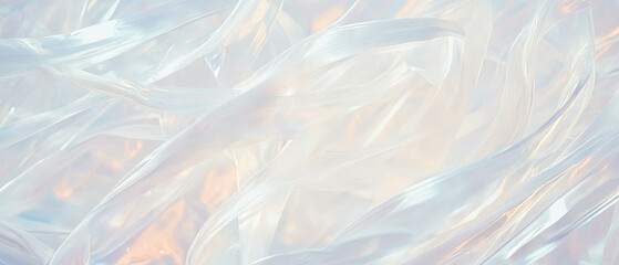 Obraz premium Abstract composition of white wires blurring against a bright backdrop