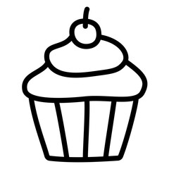 cupcake vector illustration