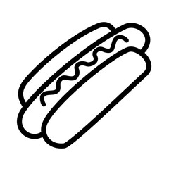 hot dog vector illustration