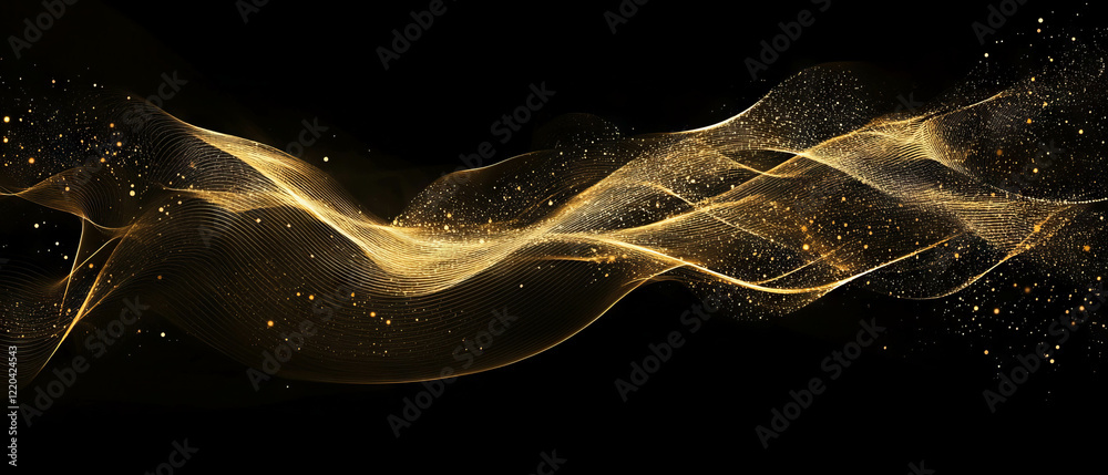 Poster abstract representation of wires moving along predefined paths with speed and direction
