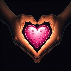 Fototapeta premium heart in hand