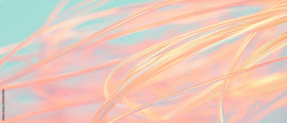 Poster abstract representation of speeding wires with varied motion effects and dynamic design elements