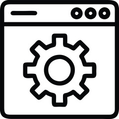 Gear Icon Vector: Settings and Configuration Symbol