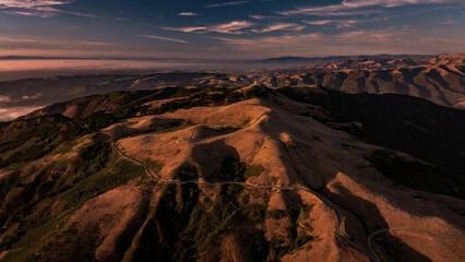 Olmstead Pinon peak fire lookout overlooking Monterey Bay
