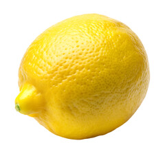 Single Ripe Yellow Lemon Fruit Isolated Black Background Food Zest Sour Diet Fresh Juice  