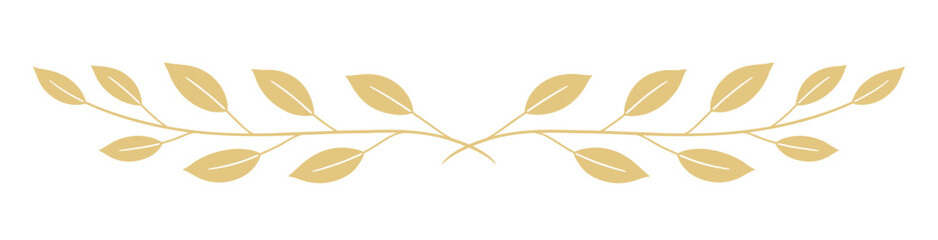 Decorative divider with leafy branches © Northern Owl