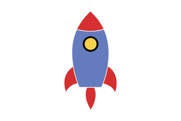 rocket in the space