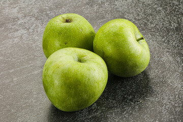 Sweet and juicy green apple