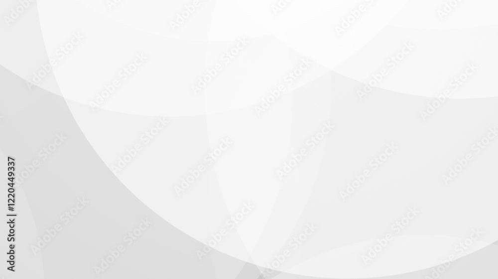 Wall mural white corporate abstract background with animated geometric circle shapes in a loop