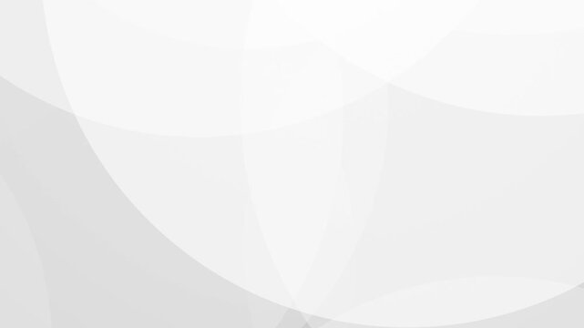 White Corporate Abstract Background with Animated Geometric Circle Shapes in a Loop