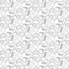 seamless pattern with icon