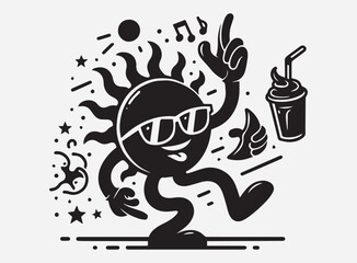 The Silly Shade Silhouette in the Dark with a Fun and Mysterious Shadow Background