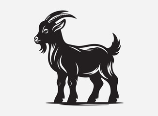 Adorable Baby Goat on Grass Background with Beautiful Green Landscape