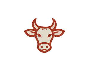 Cow logo vector. Animal farm. Cow icon. Dairy product symbol vector illustration.