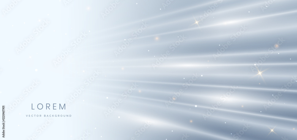 Wall mural abstract background diagonal speed motion light grey and white stripe lines.