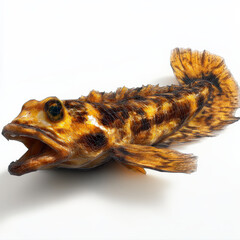 Fototapeta premium Wireframe Render of a Brown Goby Fish.