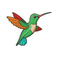 Obraz premium hummingbird and flower