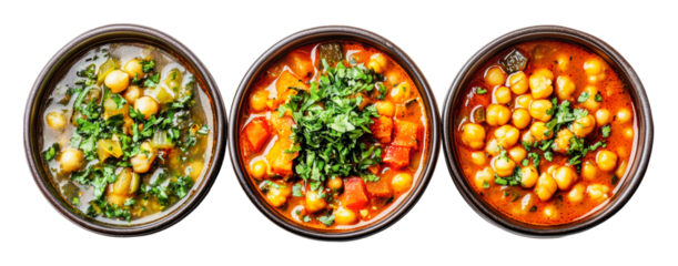 PNG Delicious chickpea dishes in multiple styles