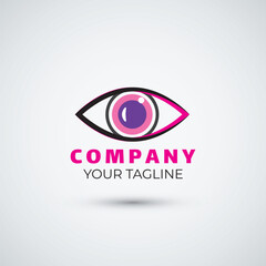 Obraz premium Beauty eyes vision logo design template