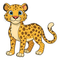 cartoon leopard