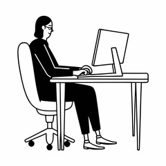Fototapeta premium person working on laptop