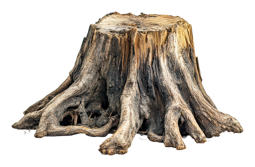 PNG Intricate roots of an ancient stump