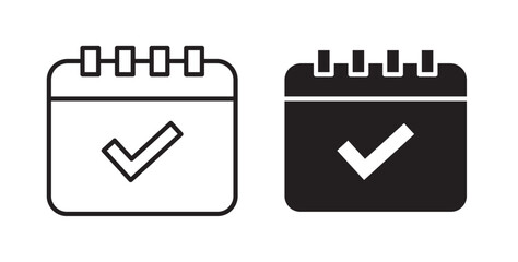 Fototapeta premium Appointment icons pack for ui designs