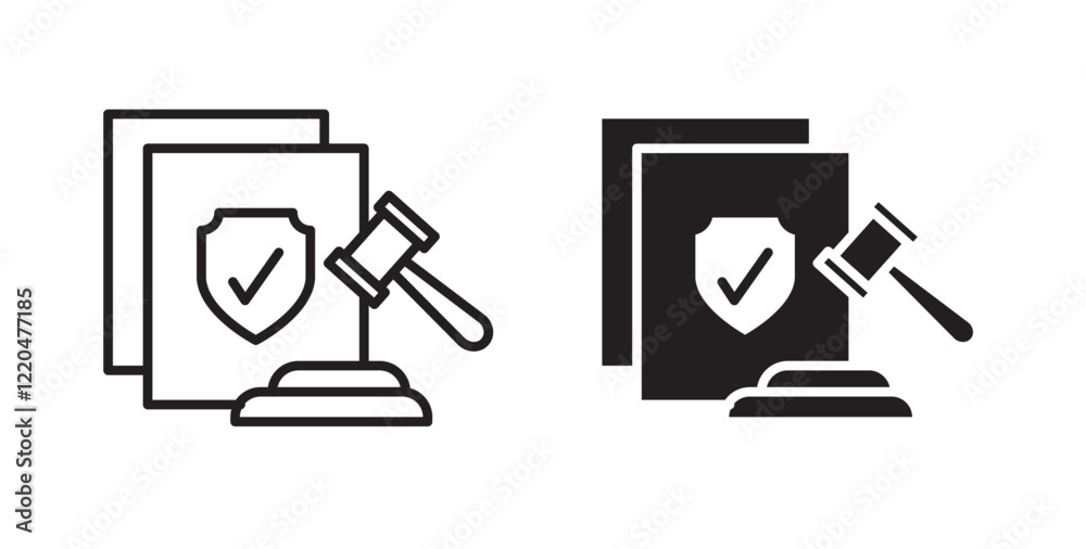 Aufkleber Code of conduct icons pack for ui designs