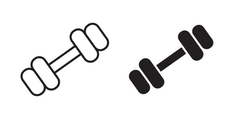 Dumbbell icons pack for ui designs