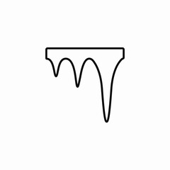 Ice winter cold icon vector sign