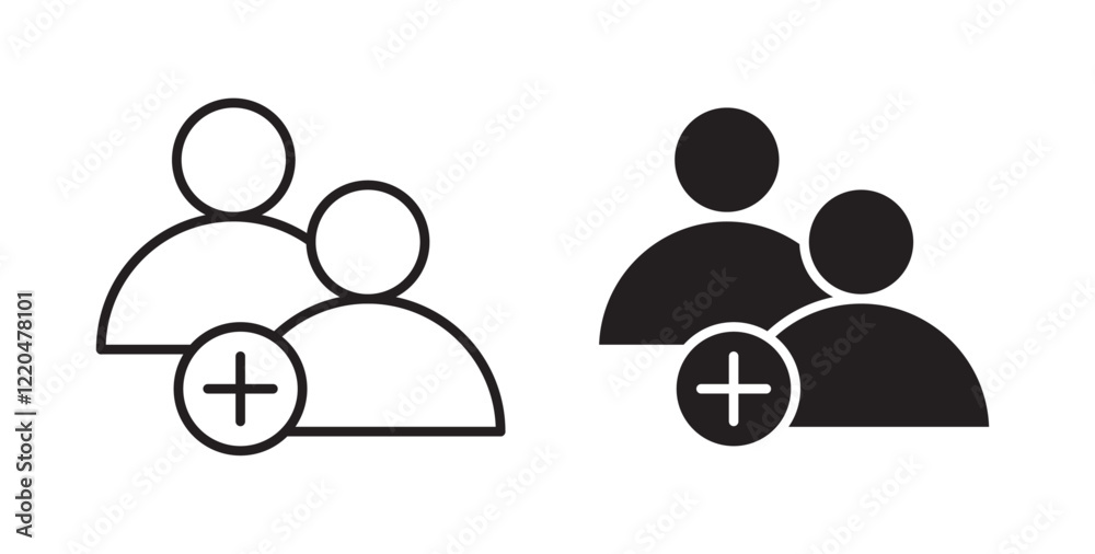 Poster follower icons pack for ui designs