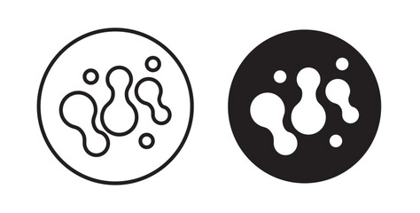 Microorganism icons pack for ui designs