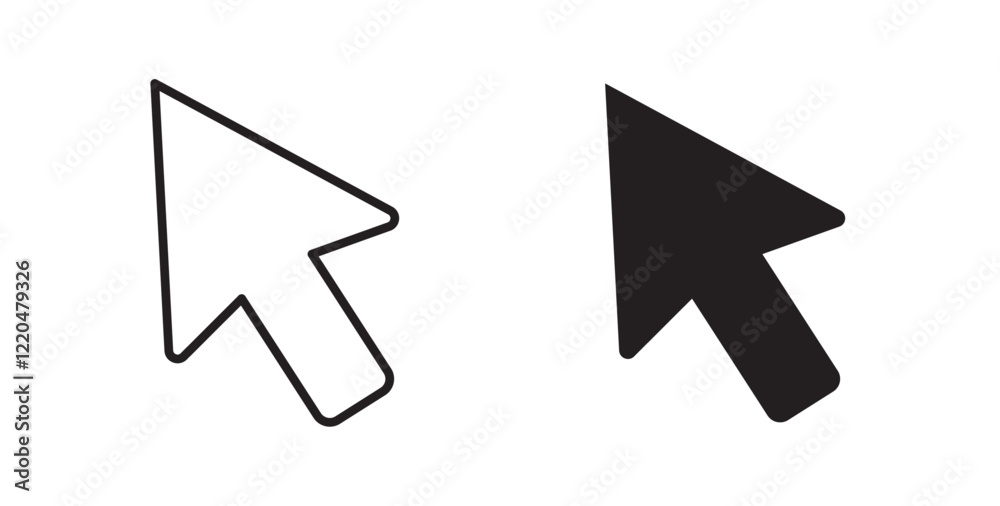 Poster mouse icons pack for ui designs