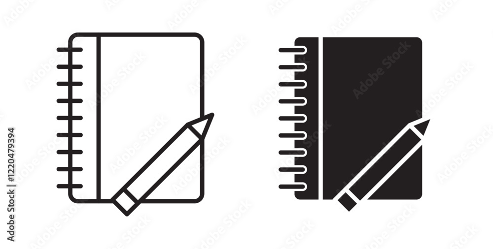 Poster Notebook icons pack for ui designs