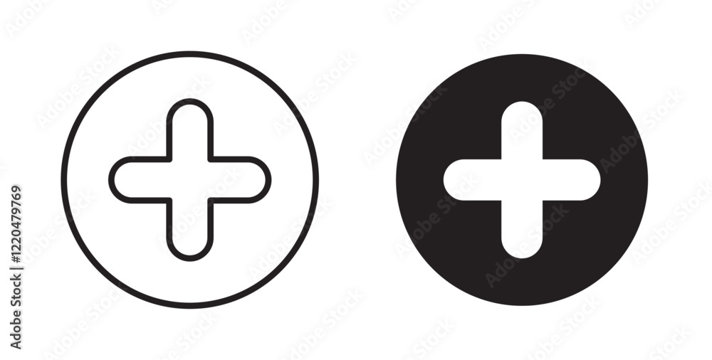 Poster plus icons pack for ui designs