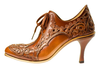 Obraz premium PNG Crafted leather heel with elegant design