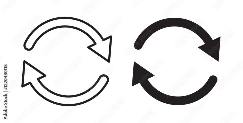Poster repeat icons pack for ui designs