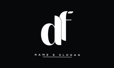 FD, DF Abstract Letters Logo Monogram