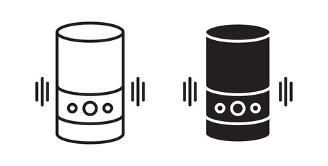 Smart speaker icons pack for ui designs