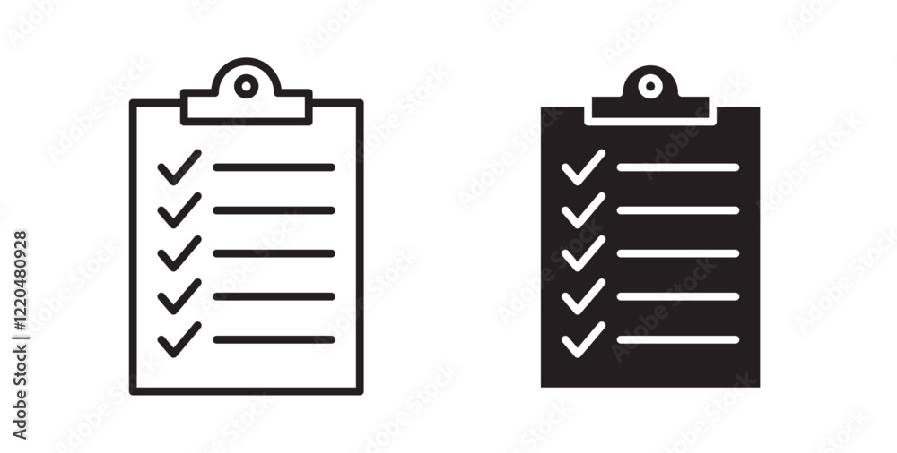 Poster Task list icons pack for ui designs