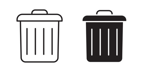 Trash icons pack for ui designs