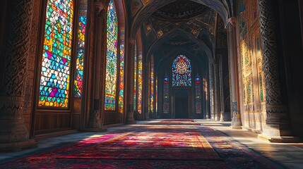a masjid hall with beautiful interior design khana kaba